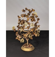 Дерево удачи с подковами из тигрового глаза - дерево счастья