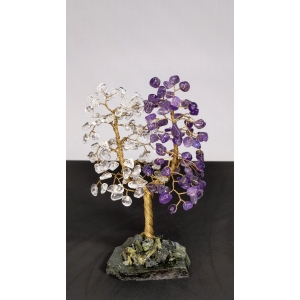 Дерево Любви из аметиста и горного хрусталя - дерево счастья