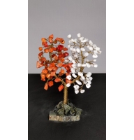 Дерево Любви из коралла и агат - дерево счастья