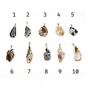 Кулон из агата 30-45 мм - срез