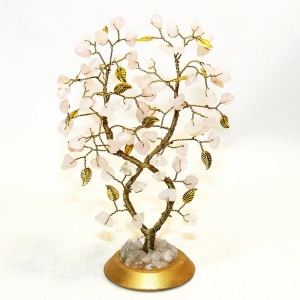 Дерево счастья из розового кварца "Мелодия весны"