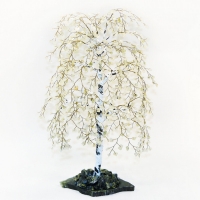 Береза - Времена года - из лунного камня - дерево счастья