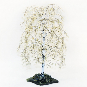 Береза - Времена года - из лунного камня - дерево счастья