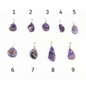 Кулон из чароита 25 мм