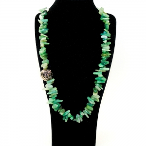 Ожерелье -Каскад- из авантюрина - 60 см