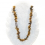 Ожерелье -Каскад- из тигрового глаза - 60 см