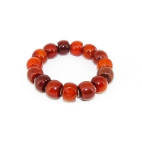 Браслет из сердолика на резинке 18 см