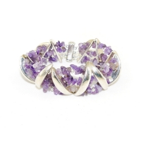 Браслет из аметиста - 20 см