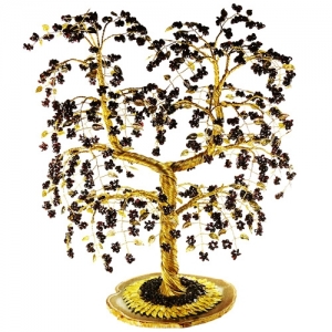 Гранатовое дерево на срезе агата - дерево счастья