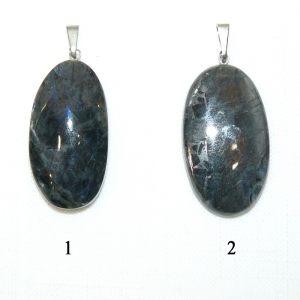 Кулон из лунного камня черного (лабрадор) 15-32 мм