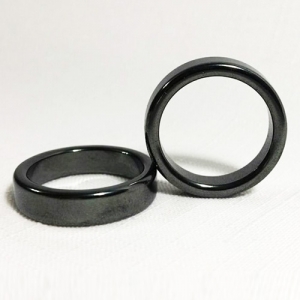 Кольцо из гематита ширина 5 мм